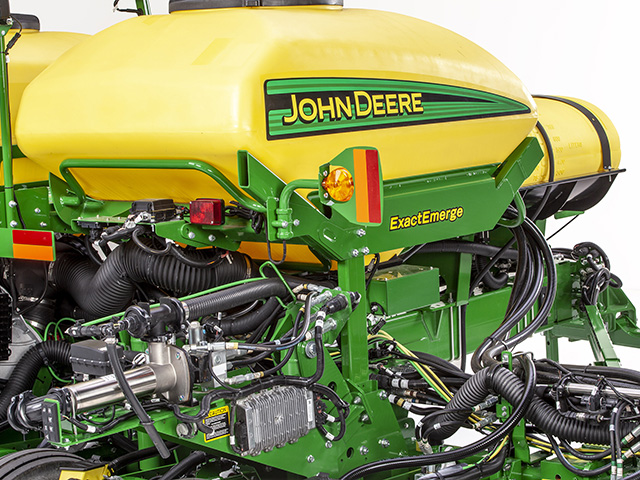 ExactRate is a liquid-fertilizer-application system that helps reduce fertilizer costs at time of planting by automatically shutting off application in areas of overlap or non-application. (Photo courtesy of John Deere)