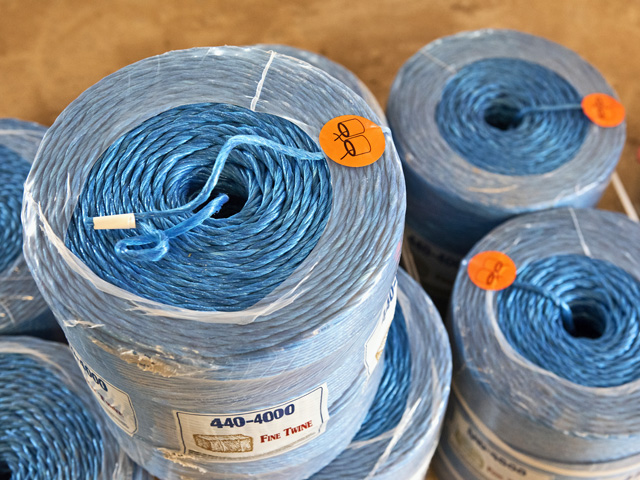 Plastic-based agricultural products, such as baler twine, could be in short supply or considerably more expensive this growing season thanks to a resin shortage. (DTN/Progressive Farmer photo by Joel Reichenberger)