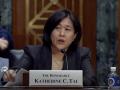 U.S. Trade Ambassador Katherine Tai testifying last year in the Senate. Tai told senators on Thursday that the Biden administration right now does not have any negotiations going on with trade partners to reduce tariffs for U.S. products. (DTN file photo) 