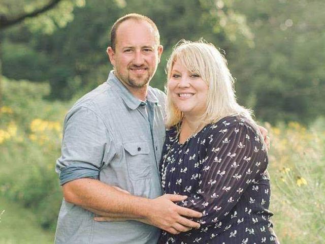 Matt and Liz Hulsizer had to navigate being newly married and having to taking over the family farm, hog and cattle operation after the sudden loss of Matt&#039;s father. (Photo courtesy of Liz Hulsizer)