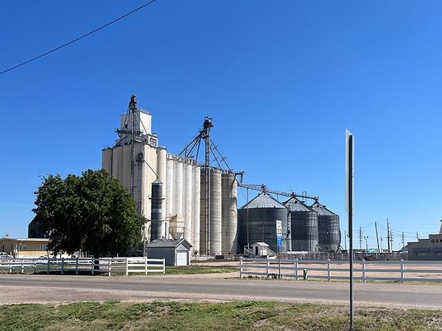 An ADM grain elevator in Oakley, Kansas, is among four grain facilities in northwestern Kansas that ADM is selling to competitor Scoular this month. The companies said employees at the four grain elevators will be offered positions at Scoular. (Photo courtesy of Scoular) 