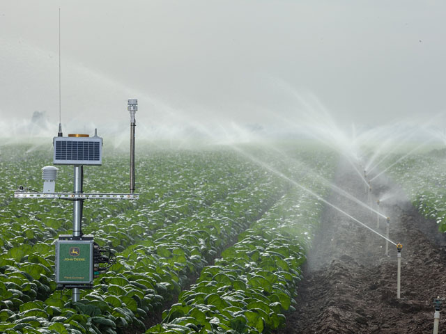 The system can collect data direct from fields no matter what kind of crop is planted. (Photo courtesy of John Deere)