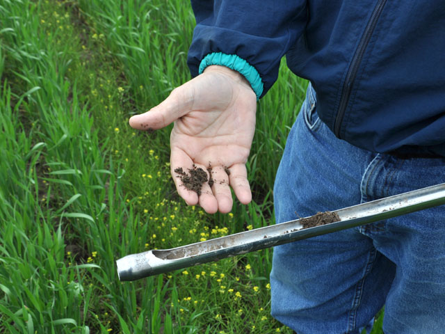Testing soil is one way to collect information about existing micronutrients. (DTN photo by Greg Horstmeier)