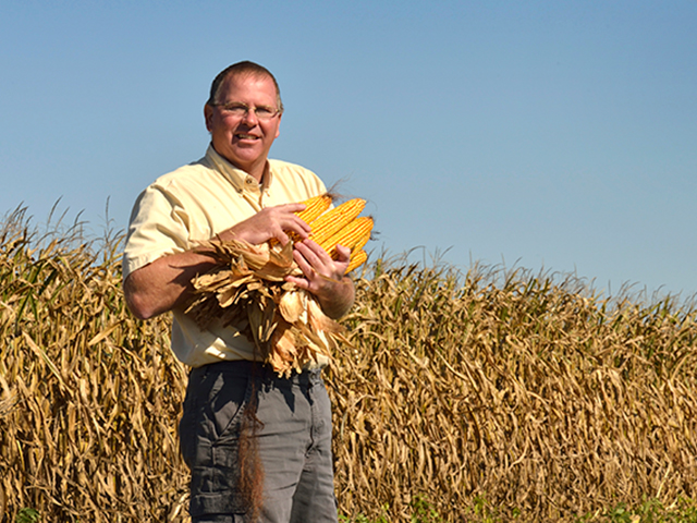 David Hula, of Charles City, Virginia, set his fourth world record with an irrigated corn yield of 616 bpa in the NCGA&#039;s 2019 National Corn Yield Contest. (DTN/Progressive Farmer file photo by Jim Patrico)