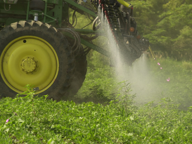 Adjuvants are important to good herbicide coverage, but they are not all created equal. (DTN photo by Jim Patrico) 
