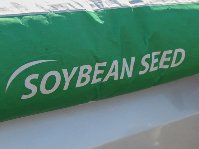 Check soybean seed bag tags for low germination rates this spring, and consider retesting a sample before planting. (DTN photo by Pamela Smith)