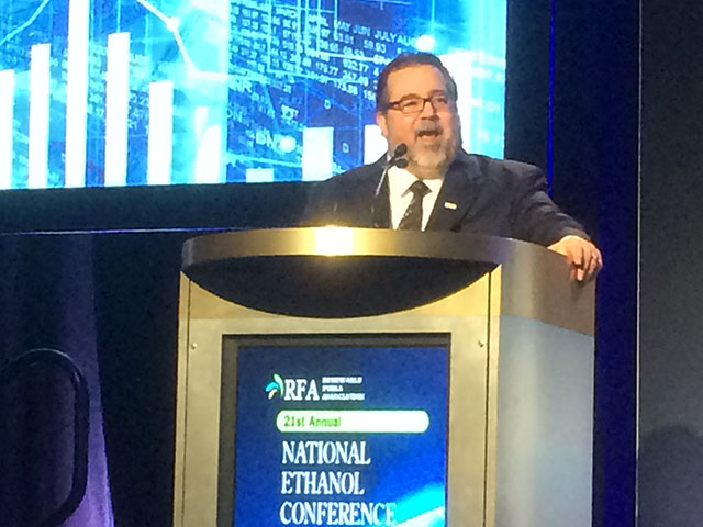 Renewable Fuels Association President and Chief Executive Officer Bob Dinneen delivered his state of the ethanol industry speech at the National Ethanol Conference in New Orleans on Tuesday. (DTN photo by Todd Neeley)