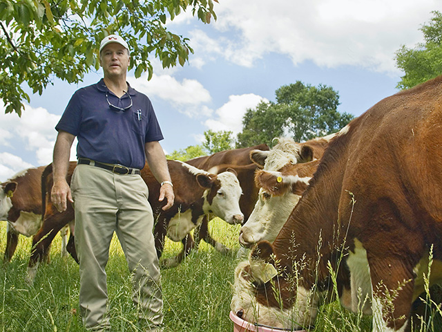 Ken McMillan reminds producers that every cattle operator, whether he has 10 head or 10,000, must have a veterinarian on call by the end of the year. (DTN/Progressive Farmer photo by Claire Vath)