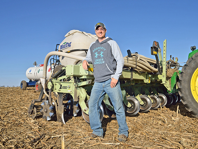 Joel Lange has machinery to rent when he&#039;s not using it. He says the extra income helps him compete with larger farms. (DTN/Progressive Farmer photo by Jim Patrico)
