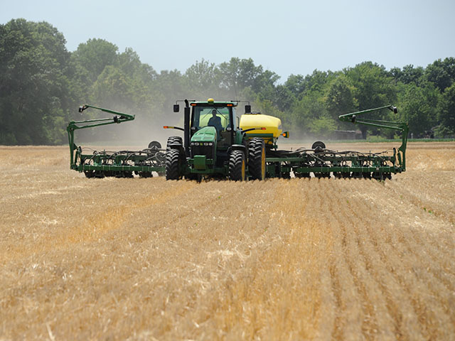 Double-crop soybeans planted after wheat can have lower SCN egg counts. (DTN photo by Pamela Smith) 