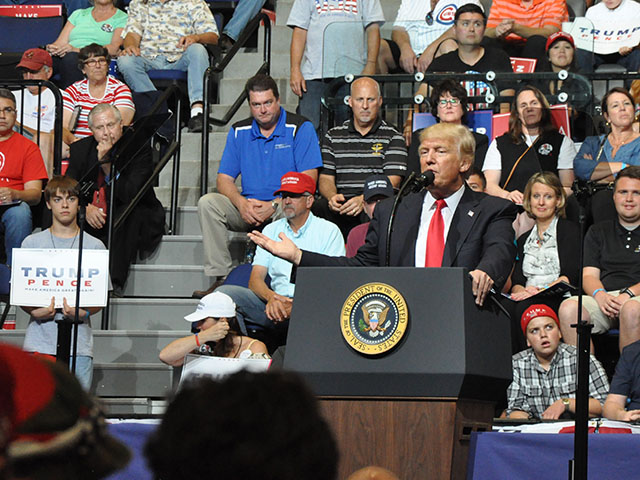 President Donald Trump said his administration will continue to cut regulations that affect farmers and ranchers and seek repeal of the estate tax. (Photo by Todd Neeley)