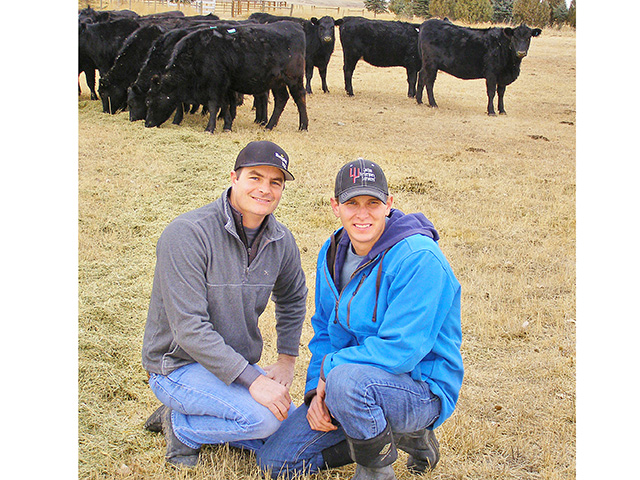 Mark Stratton (left) and Kyle Kilty formed a partnership to help both their operations become stronger for the next generation.(DTN/Progressive Farmer photo by Robert Waggener)
