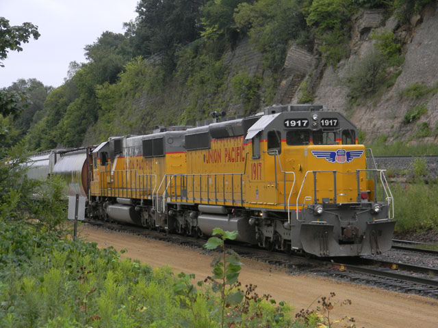 A Union Pacific train in St. Paul, Minnesota. During 2018, UP said it will continue to install and implement Positive Train Control across its network, with work during the first quarter focusing mainly in southeast Texas and New Mexico. (DTN photo by Mary Kennedy)