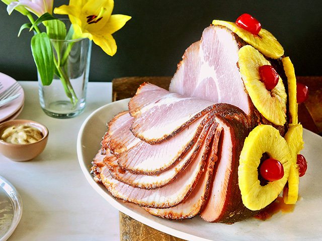 All you need to turn a simple, smoked ham into a decadent main dish is a bit of time and a brown sugar and mustard glaze, cooked to crisp perfection. (DTN/Progressive Farmer photo by Rachel Johnson)