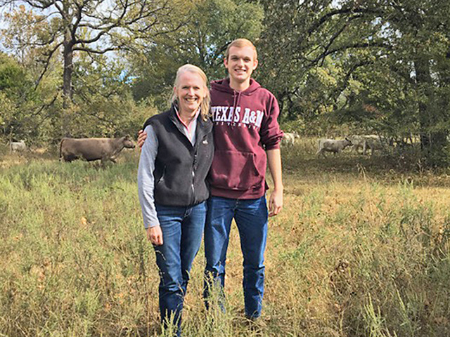 Chandler Lindsley says son Hays Boyd&#039;s work researching the best breeds for grass-fed programs brought them to the Murray Greys.(Progressive Farmer photo courtesy of Chandler Lindsley)