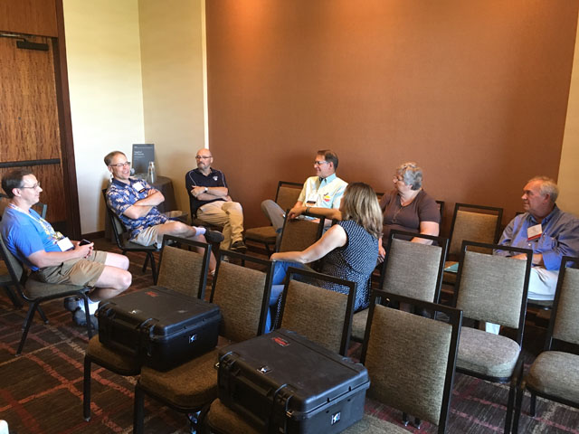 Ag press editors discuss readers concerns about coverage of the Trump administration at a recent professional association meeting. (DTN photo by Greg Horstmeier)
