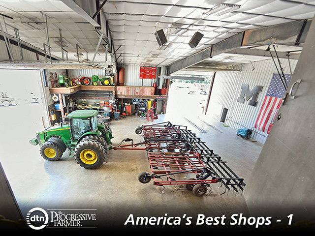 Scott Rasa&#039;s farm shop in Higginsville, Missouri, is built for the future but also is a testament to the generational lessons Rasa learned from both his grandfathers and his father. (DTN/Progressive Farmer photo by Jim Patrico)