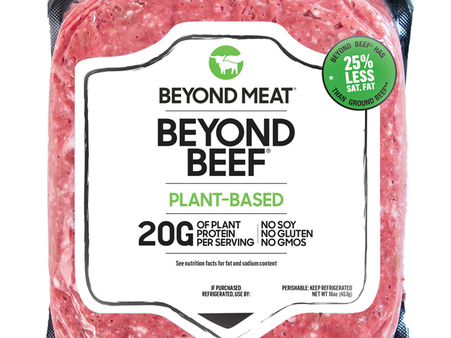Plant-based offerings from companies such as Beyond Meat are aimed squarely at carnivores, the heart of the cattle guys' market. (DTN file photo)