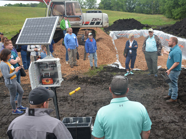 Conservation efforts were highlighted during a tour of Iowa farms and facilities as part of the Conservation in Action tour. Innovative tactics are helping farmers reduce runoff and nutrient loads that wend their way to the Gulf. (DTN photo by Matthew Wilde)