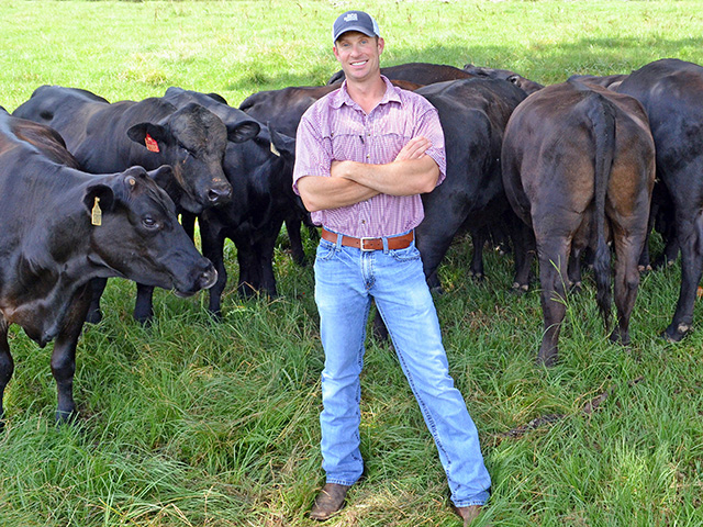 Matthew King says his herd calves between mid-October and the end of December. He is working to shorten that window to 60 days. (Progressive Farmer image by Victoria G. Myers)