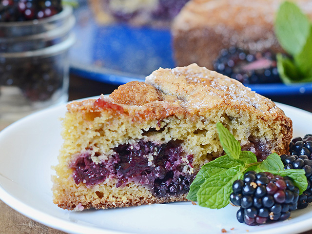 Blackberry Cornmeal Cake (Progressive Farmer image by Rachel Johnson)