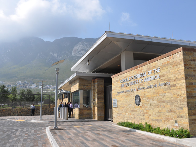 The U.S. consulate office in Monterrey, Mexico, handles a high volume of H-2A visa applications from potential guest workers. The office on Tuesday stated it would continue processing applications for workers who have already been part of the program, but interviews for new workers could be canceled because of concerns over the coronavirus. (DTN file photo by Chris Clayton)