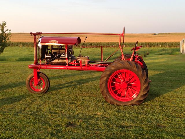 A fully restored Thieman tractor owned by Matt Nedved of Waterloo, Iowa. (Photo courtesy of Matt Nedved)