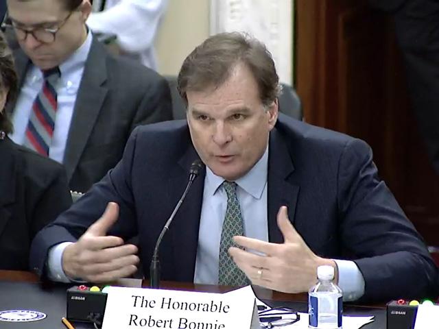 Robert Bonnie, the undersecretary for Farm Production and Conservation at USDA, talks about implementing disaster aid under funding from Congress. While USDA is providing a second round of aid for 2020 and 2021 disasters, the department might not have enough funding for the 2022 disasters producers experienced. (DTN image from hearing livestream)