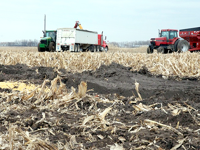 Muddy fields can cause all sorts of issues for farmers, ranging from ruts to delaying harvest. (DTN file photo)