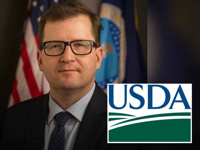 USDA&#039;s Agricultural Outlook Forum, held virtually this year, always opens with an initial acreage, income and export forecast from USDA Chief Economist Seth Meyer. (Logo and photo courtesy of USDA)