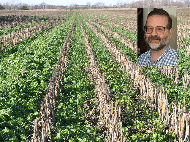 Dave Aiken, an agricultural law professor at the University of Nebraska-Lincoln, developed a checklist for producers to review before signing a contract to sell carbon credits. Aiken said he&#039;s getting more questions from producers about carbon programs, but those largely focus on the amount of revenue a contract might generate. (DTN file photo; University of Nebraska photo of Dave Aiken)