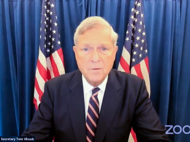 Agriculture Secretary Tom Vilsack on Wednesday rolled out a couple of funding programs to help underserved farmers as well as boost educational opportunities for minorities going into agricultural or food careers. He said details on debt relief for distressed farmers likely will come later this fall. (DTN image from livestream) 