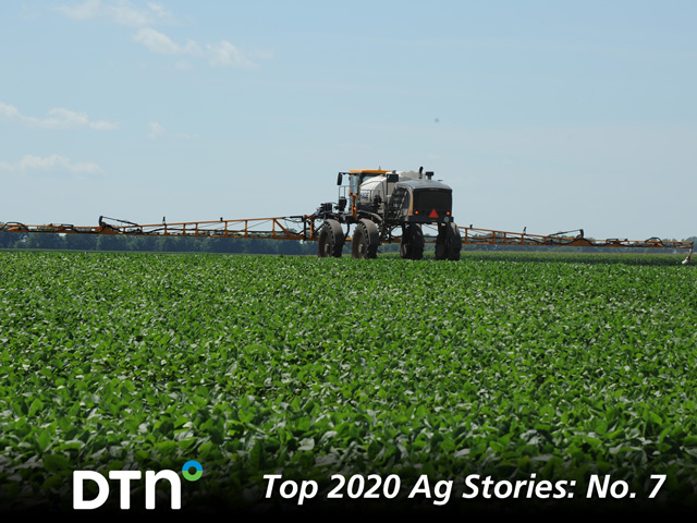 Farmers and the ag industry rode a legal rollercoaster in 2020, after a court decision vacated three dicamba registrations in the summer, only for EPA to issue new registrations in the fall. The drama is sure to continue in 2021, after environmental groups launched a new lawsuit against the registrations just before Christmas. (DTN photo by Pamela Smith)