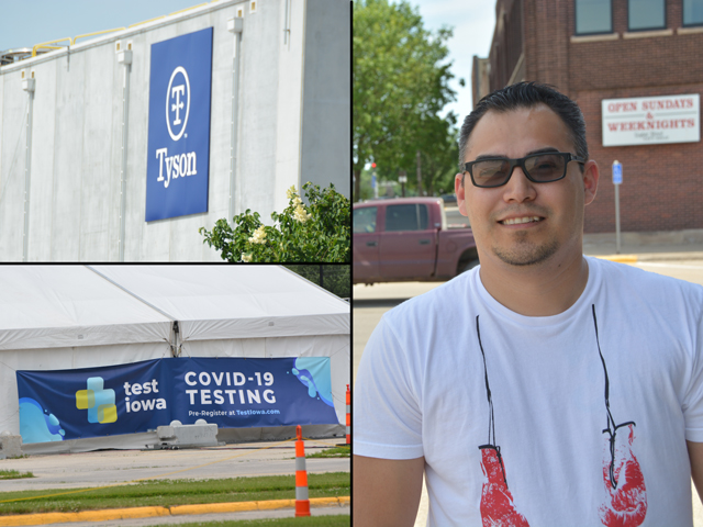 Jose Ibarra, a Storm Lake, Iowa, City Council member and a sales manager for a local electronics store, said he worried about what would happen to business economically during the pandemic. He was pleasantly surprised to see sales increase as packing-plant workers got bonuses and stimulus checks. (DTN photos by Chris Clayton) 