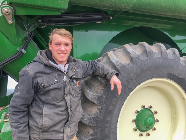 Farming has given Walker Brown, a high school senior, a good thing to focus on as activities and events have been disrupted during the past year. (DTN photo by Pamela Smith)