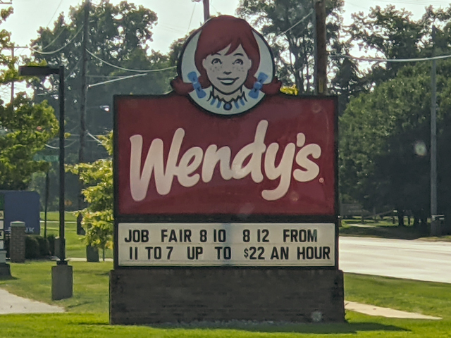 Many fast-food restaurants are offering $14-$16 dollars per hour or more. That rivals historical pay for farm equipment operators and is one of the forces pushing on-farm wages higher. (Photo courtesy of Lori Culler)